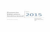 PROYECTO EDUCATIVO INSTITUCIONA PIO XII 2015