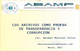 Archivo como prueba transparencia y corrupción