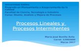 Flujo de Proceso Lineal e Intermitente - María José Bonilla Ávila