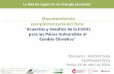 Acuerdos y Desafíos de la COP21 para los Países Vulnerables al Cambio Climático