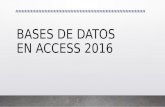 Bases de datos en access 20162