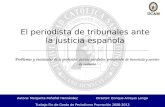 El periodista de tribunales ante la justicia española