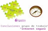 Resultados del taller sobre internet segura del VI Encuentro de Conecta Joven