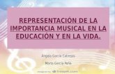 Representación de la importancia musical en la educación y en la vida.