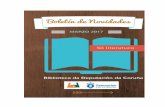 Boletin novidades literatura_marzo. Biblioteca Provincial Deputación