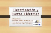 Electrización y fuerza eléctrica