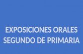 Exposiciones orales marzo. CEIP Pinocho. 2016/17