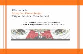 Ricardo Mejía - 3 Informe de labores LXII Legislatura 2012-2015