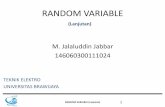 Presentasi variabel random