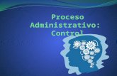 Proceso administrativo, control