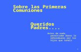 SESIN 1º  CON LOS PADRES DE NIÑOS DE PRIMERA COMUNION