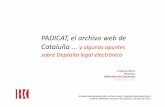 PADICAT, el archivo web de la Biblioteca de Catalunya. Eugènia Serra