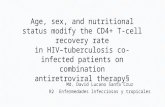 Edad sexo nutricion y recuperacion cd4 vih