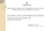Las nntt en el entorno educativo