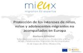 Protección de los intereses de niños, niñas y adolescentes migrantes no acompañados en Europa