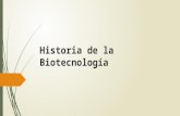Historia de la biotecnología