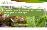 Estadístiques del sector ecològic a Catalunya 2015