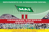 BOLETÍN II CONGRESO NACIONAL ORDINARIO DEL MAS-17 y 18 de setiembre 2016