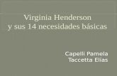 Virginia Henderson y las 14 necesidades basicas.