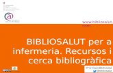 Curs Bibliosalut per a infermeria recursos i cerca bibliogràfica