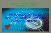 Metodologia de la investigacion criminal   generalidades