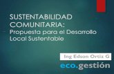 Propuesta Desarrollo Local Sustentable Eco Gestion