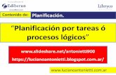 Planificacion por tareas o procesos logicos - Luciano Lujan ANTONIETTI.