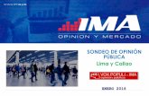 SONDEO DE OPINIÓN IMA enero 2016 en Lima y Callao