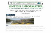 Sintesis informativa 11 de abril de 2017