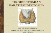 Tiroidectomía y paratiroidectomía