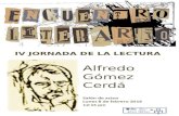 Cartel encuentro Alfredo Gómez Cerdá