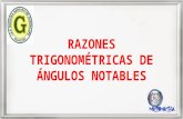 Razones trigonométricas de ángulos notables   3º