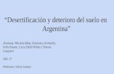 TP Desertificación y deterioro del suelo en Argentina