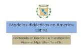 Modelos didácticos en america latina