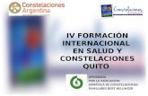 IV FORMACIÓN INTERNACIONAL EN SALUD Y CONSTELACIONES
