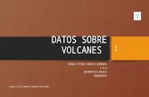 Datos sobre volcanes.
