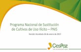 Programa Nacional de Sustitución de Cultivos de Uso Ilícito – PNIS