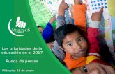 Rueda de prensa | Prioridades para la educación 2017
