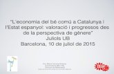 "L'Economia del Bé Comú a Catalunya i a l'Estat Espanyol: valoració i progressos des de la perspectiva de gènere"