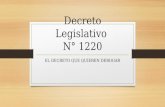 Decreto legislativo 1220