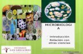 MICRO-BIOLOGÍA INTRODUCCIÓN - RELACIÓN CON OTRAS ÁREAS