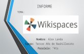 Informe de wikispaces
