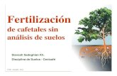 fertilizacion de cafetales sn analisis de suelos