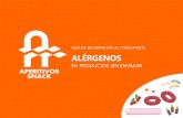 Información sobre alérgenos en productos vendidos sin envasar