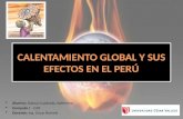G35 CALENTAMIENTO GLOBAL EN EL PERÚ