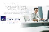Asesoramiento patrimonial - Axa Exclusiv 2016