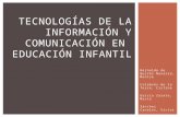 Tecnologías de la información y comunicación en educación infantil