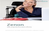 Ficha técnica de la silla ergonómica para oficina Zenon