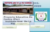Pec 2015-2020 Instituto José de la Paz Herrera