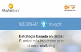 Estrategia basada en datos:  El activo más importante para el email marketing / Marzo 2016